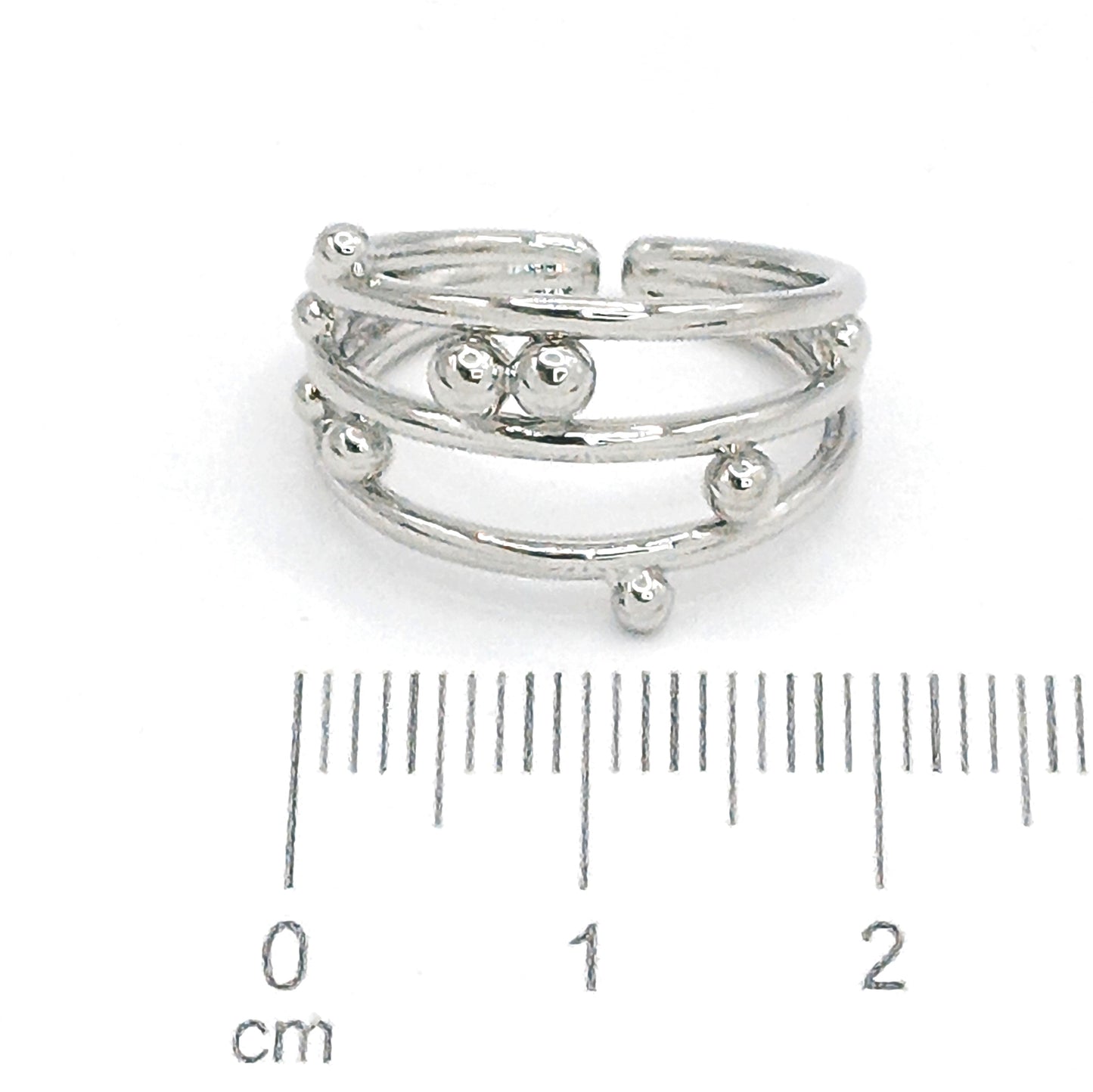 Anillo tres lineas balines P