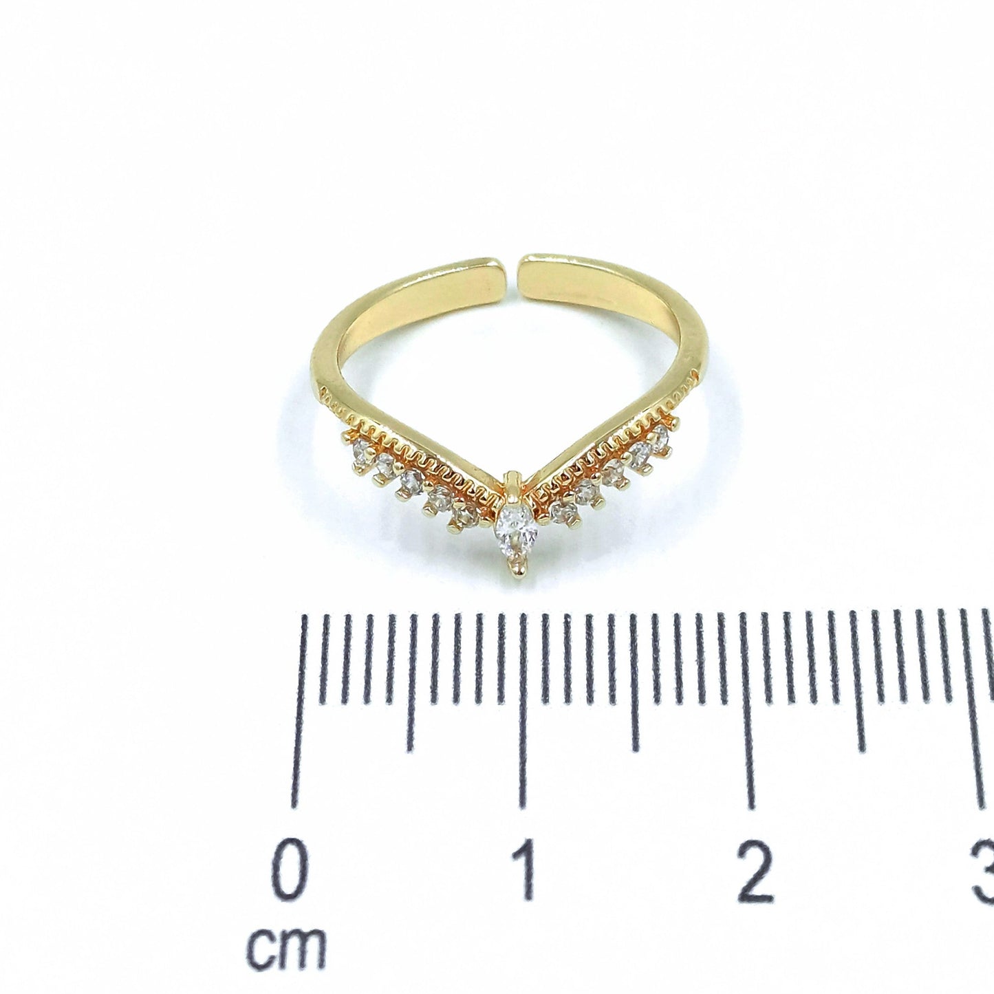 Anillo corona micro zircón