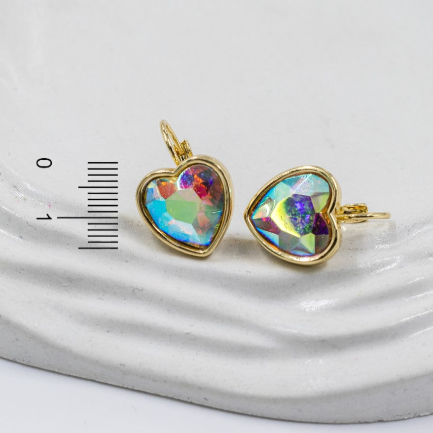 Arete corazon tornasol (1,5cm)