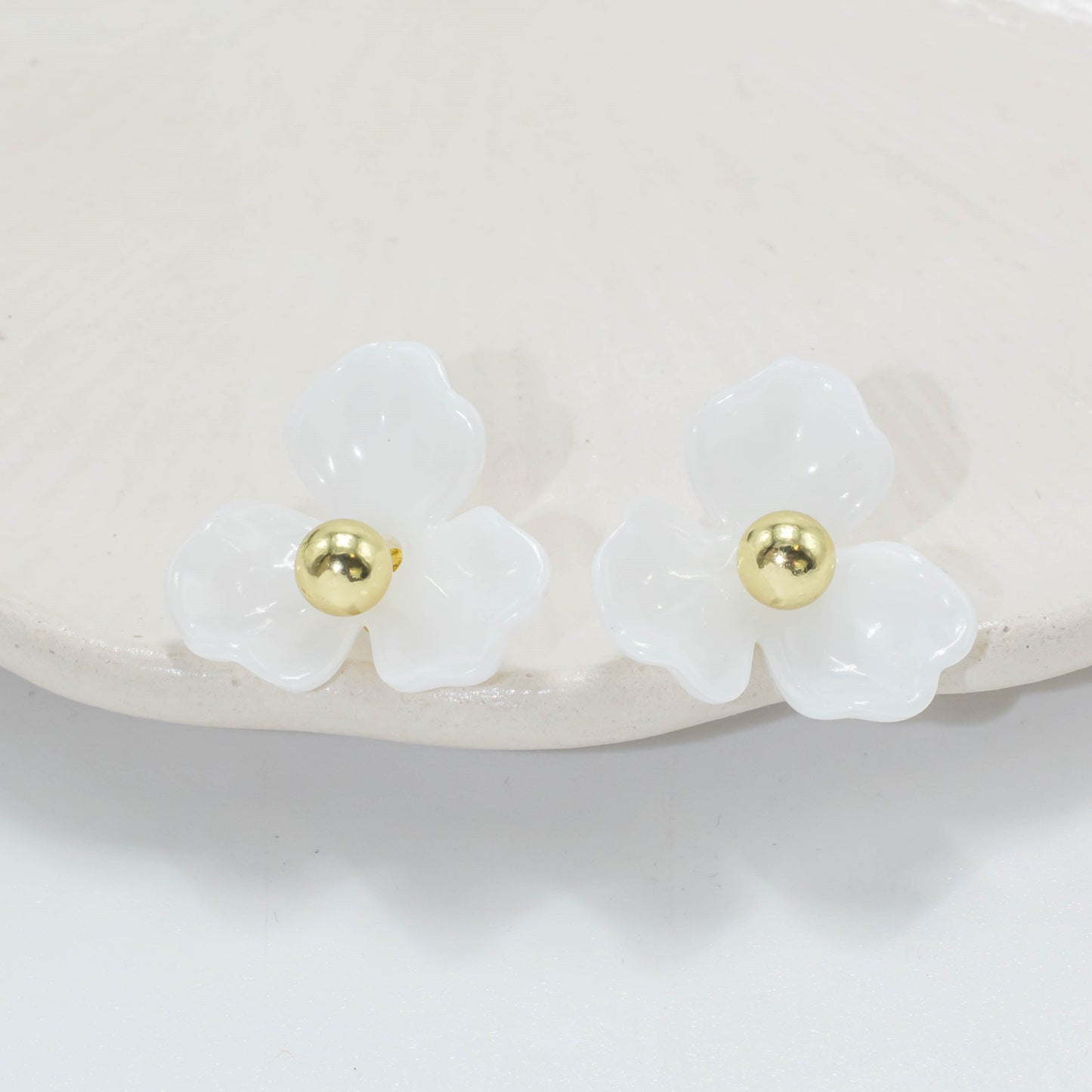Arete flor balín