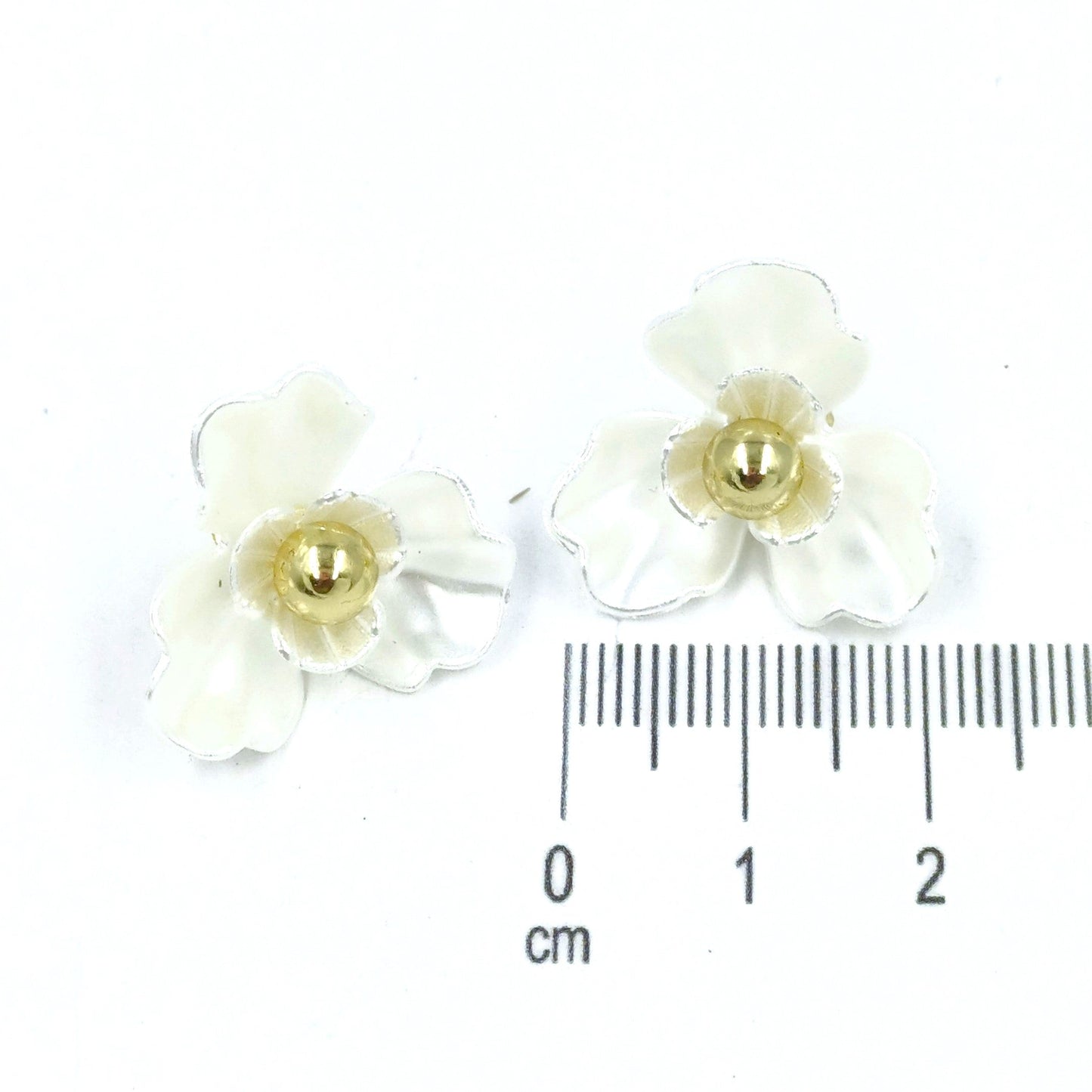 Arete flor doble balín