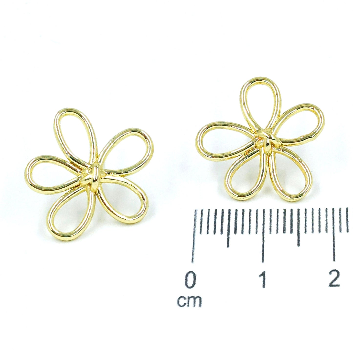 Arete flor silueta