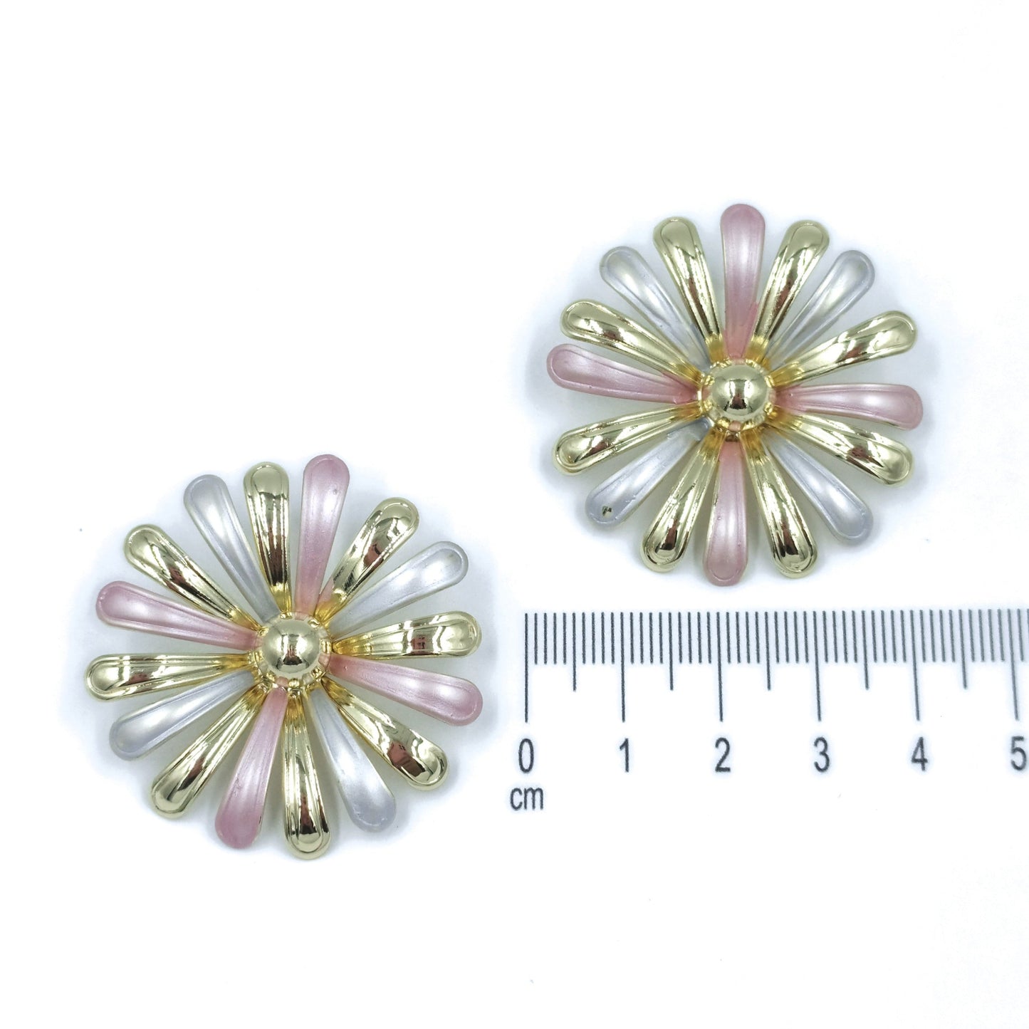 Arete flor esmaltada