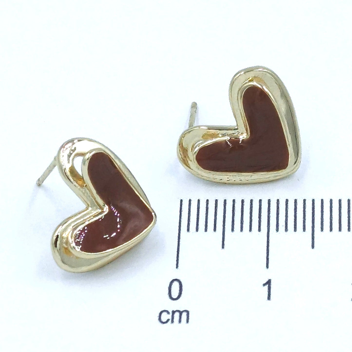Arete corazón 2D café
