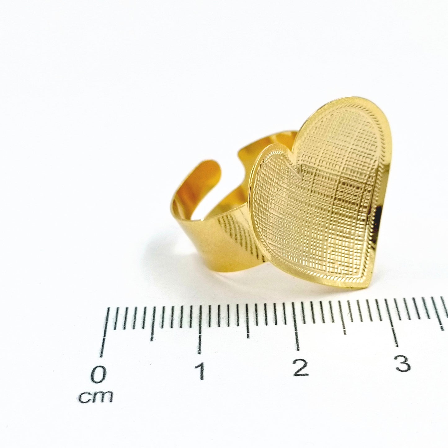 Anillo bronce corazon