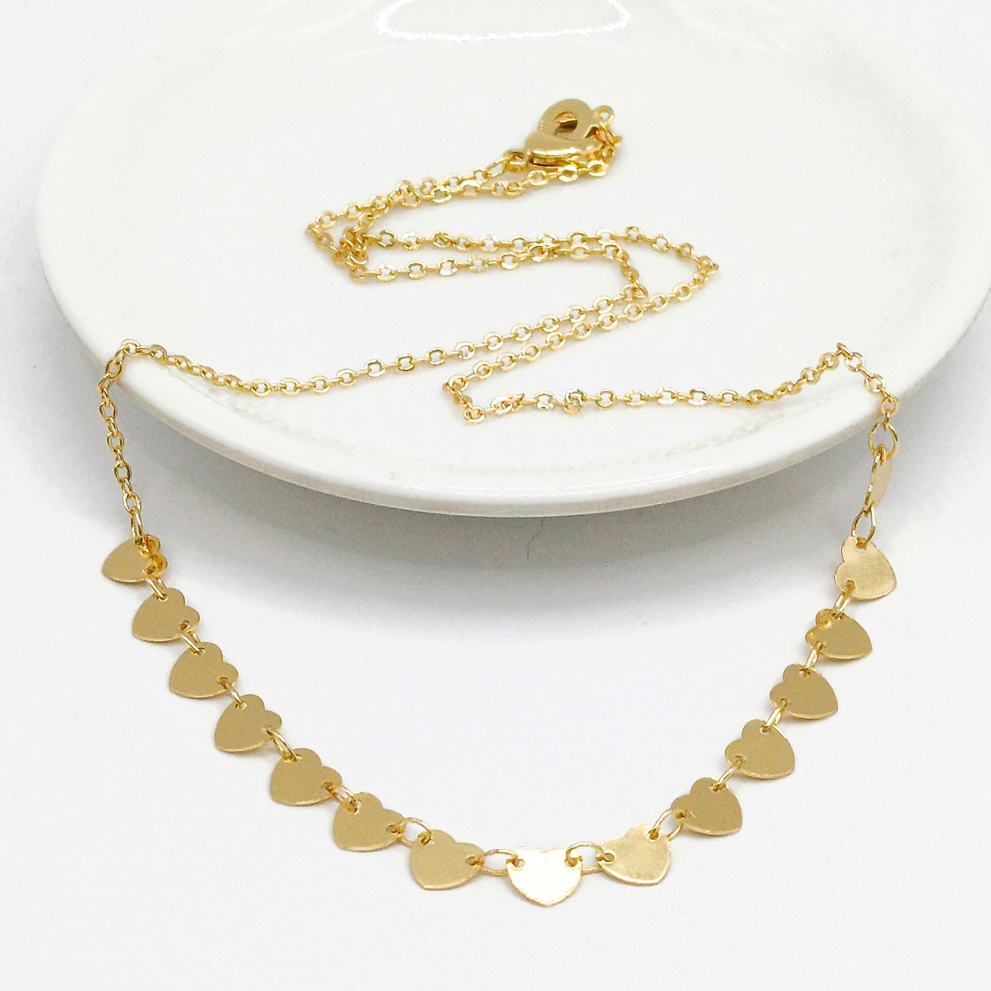 Cadena corazon liso