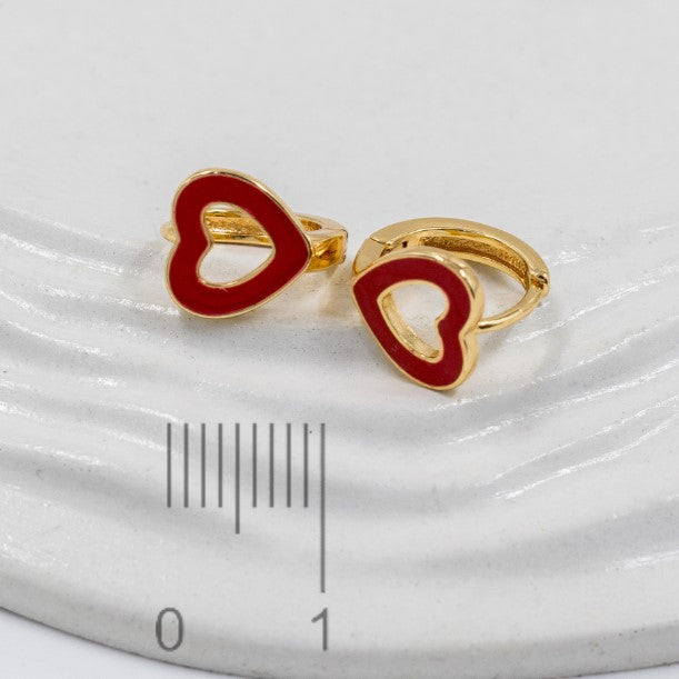 Candonga pequeña silueta corazon (1cm)