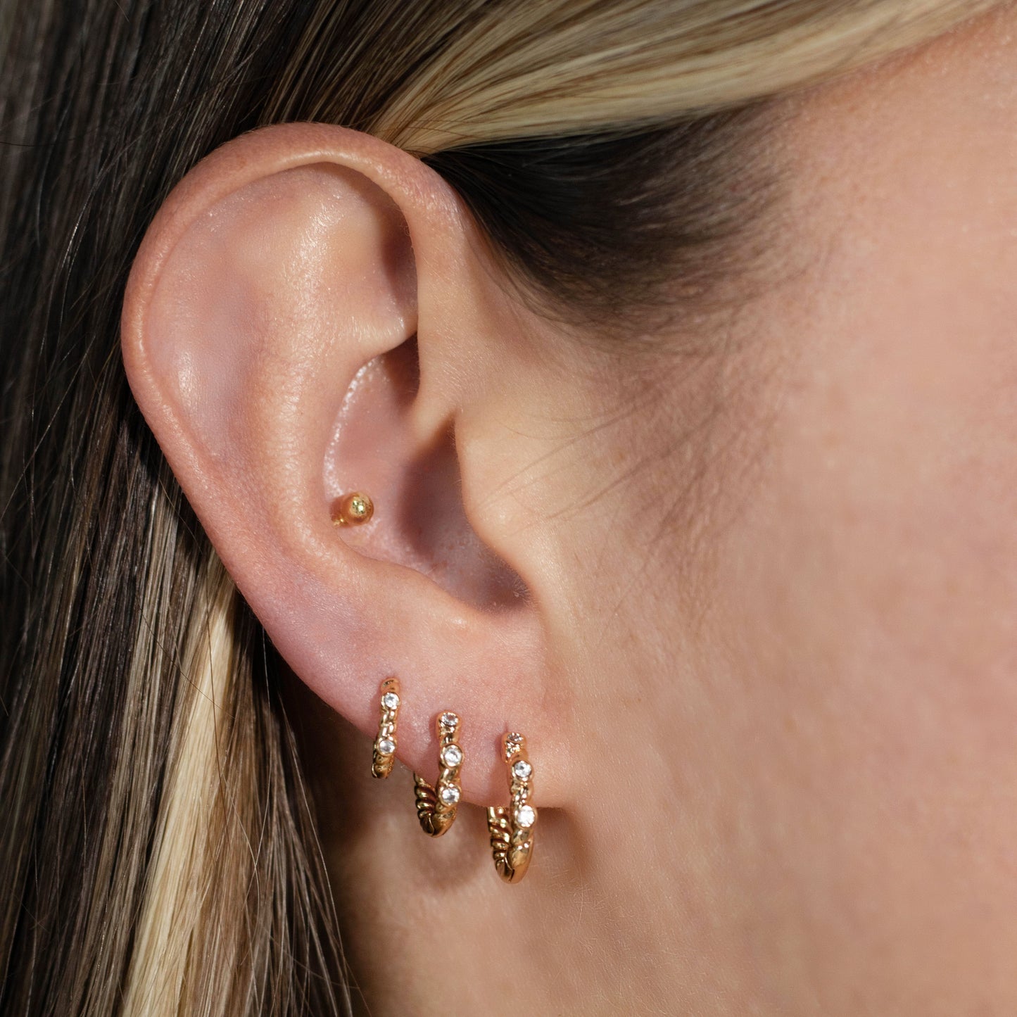 Orejera set microzircones