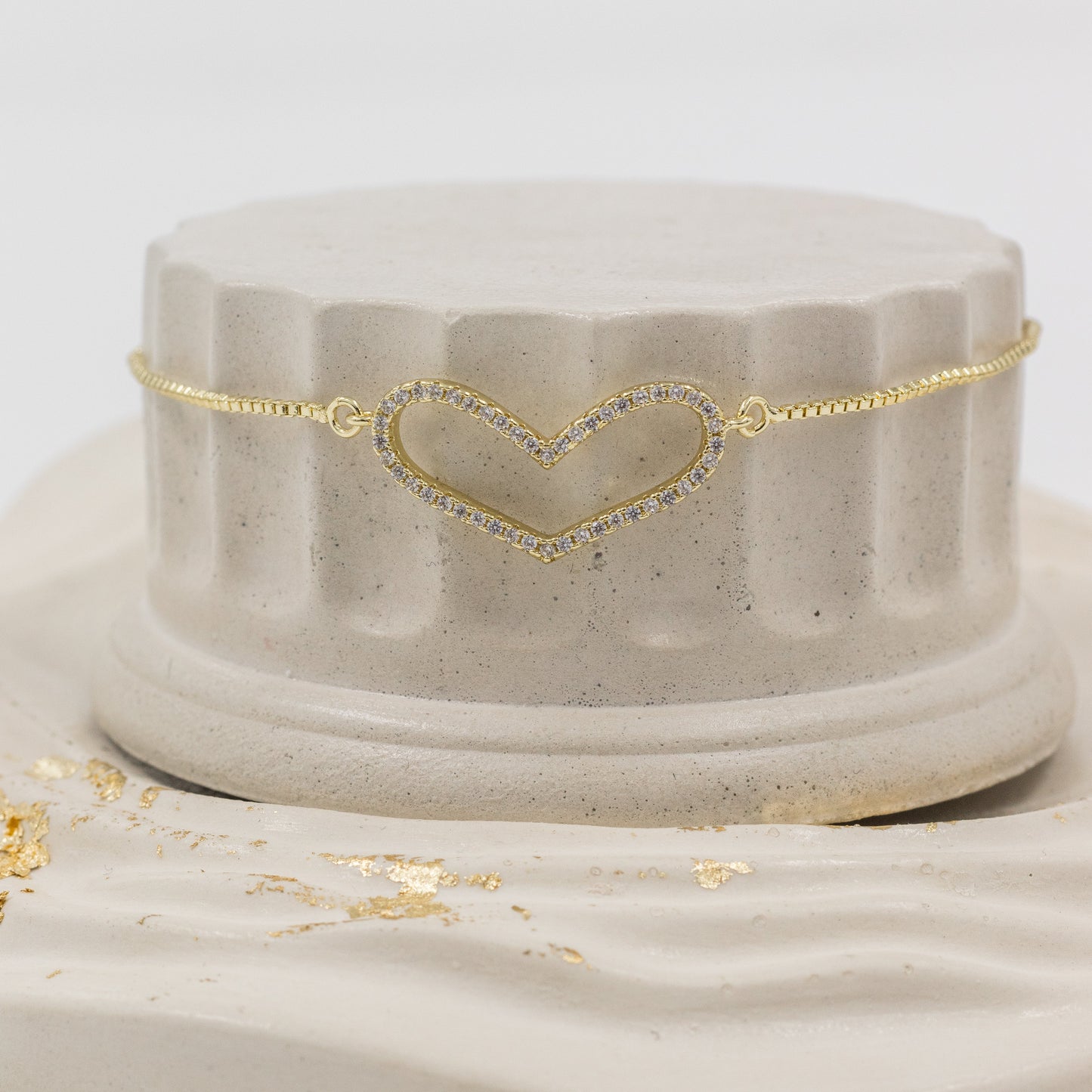 Pulsera silueta corazon