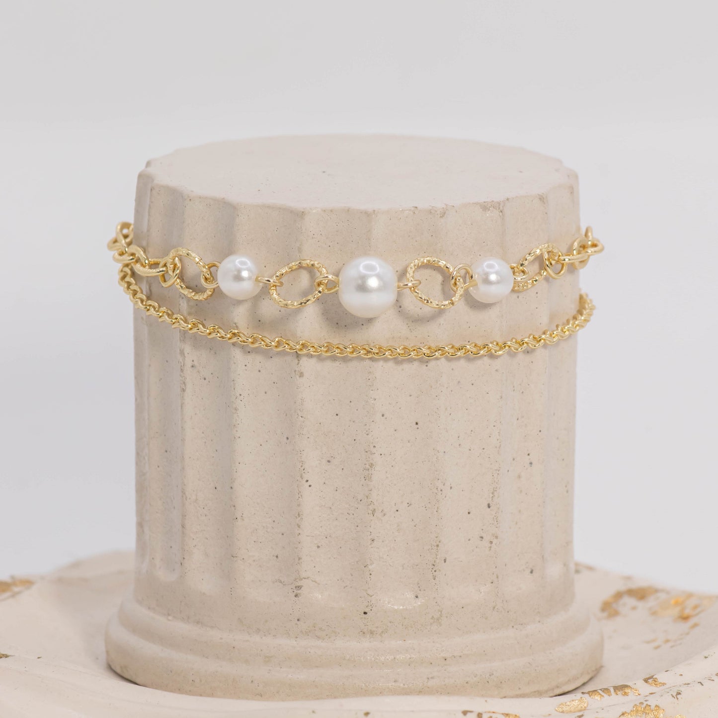Pulsera tres perlas
