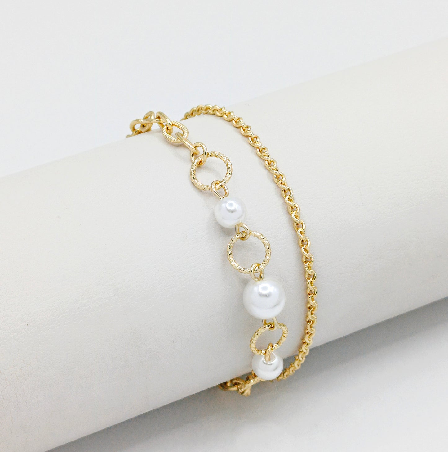 Pulsera tres perlas