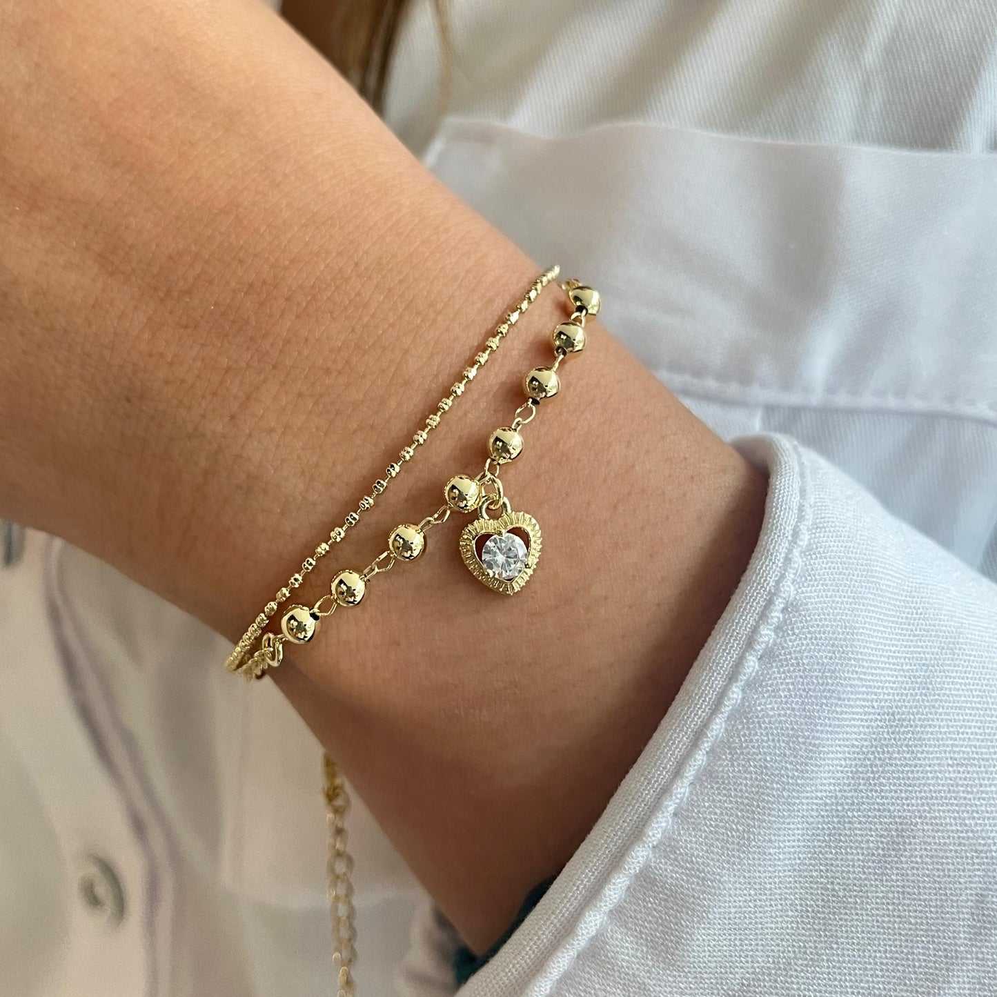 Pulsera doble balines