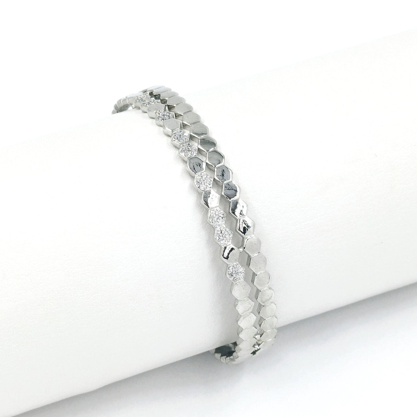 Pulsera aro microzircones P