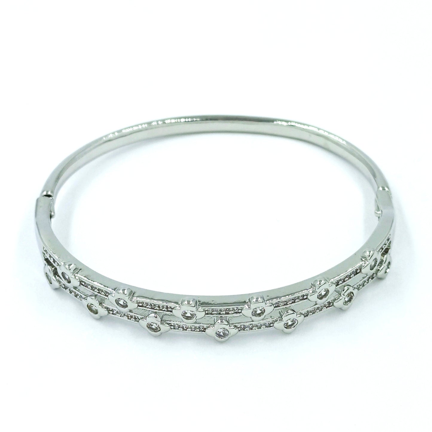 Pulsera aro zircones P