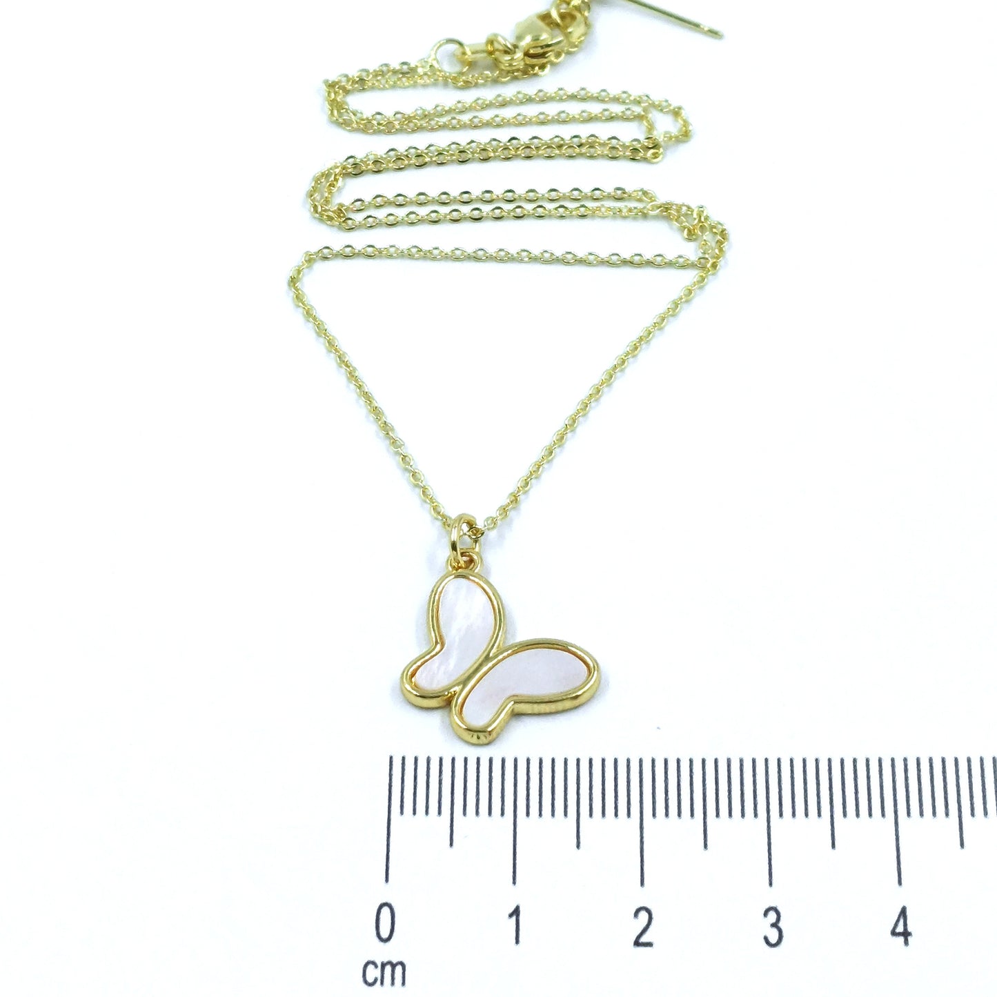 Collar rodio corazón nácar