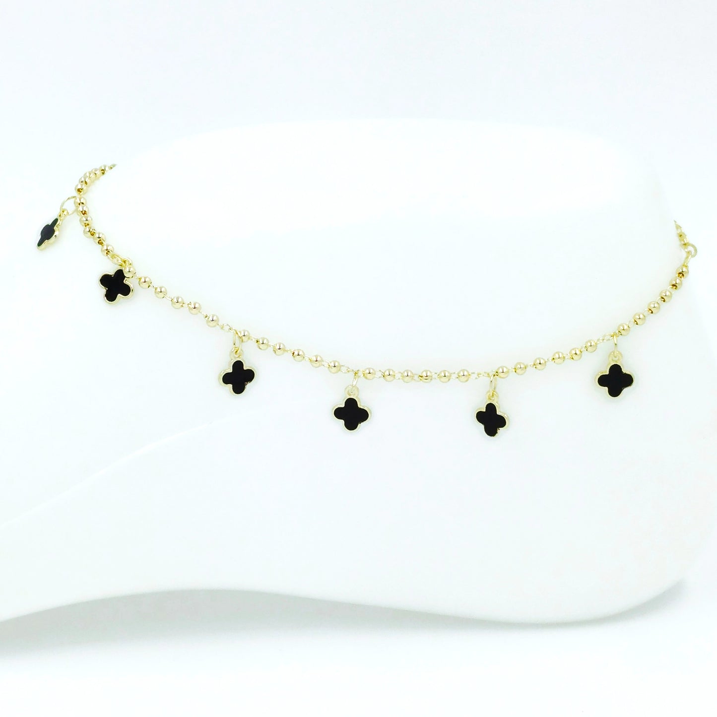 Tobillera Van cleef negro