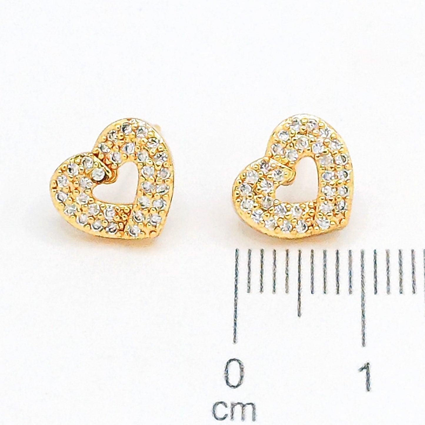 Topo silueta corazon (8mm)