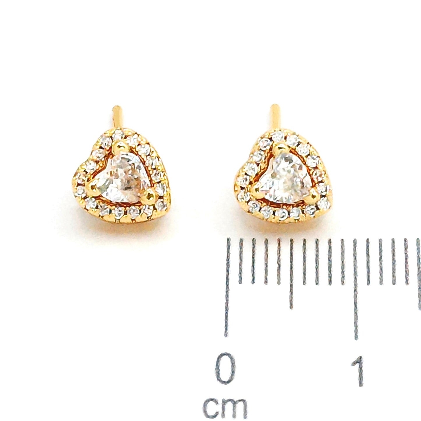 Topo zircón corazon (8mm)