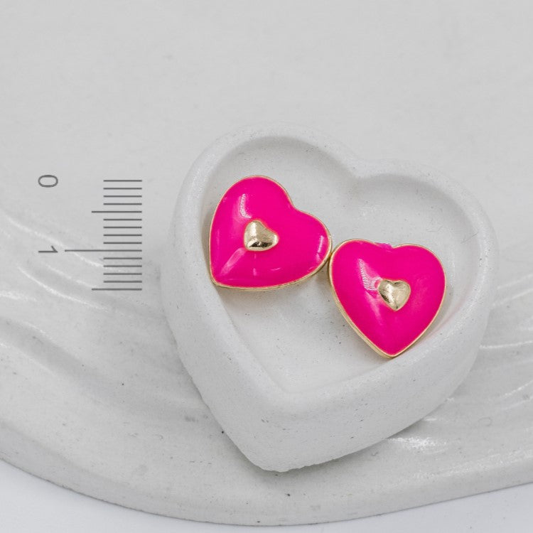Topo corazon esmaltado (1,4cm)