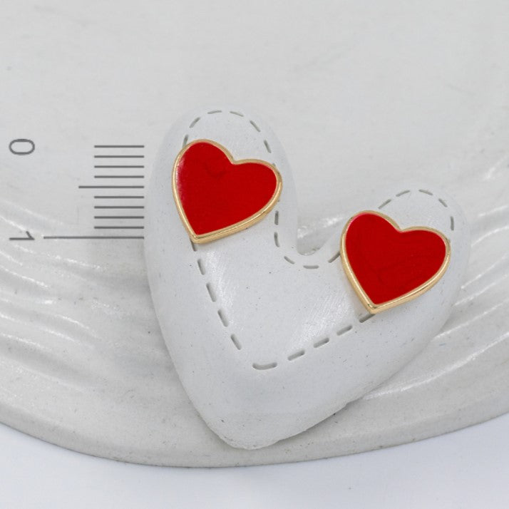 Topo corazon esmaltado (1,1cm)