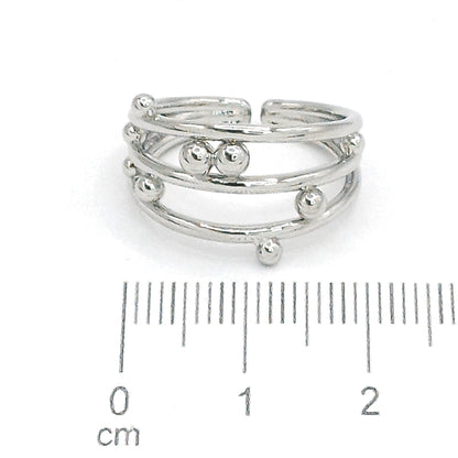 Anillo tres lineas balines P