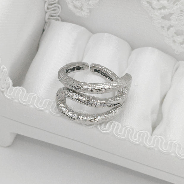 Anillo tallado microzircones P