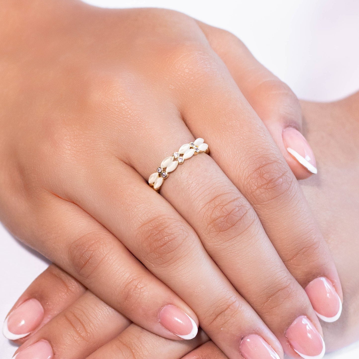 Anillo doble gema