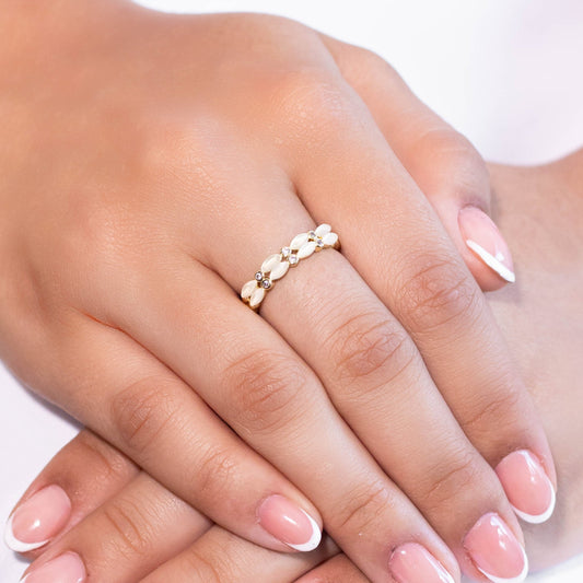 Anillo doble gema