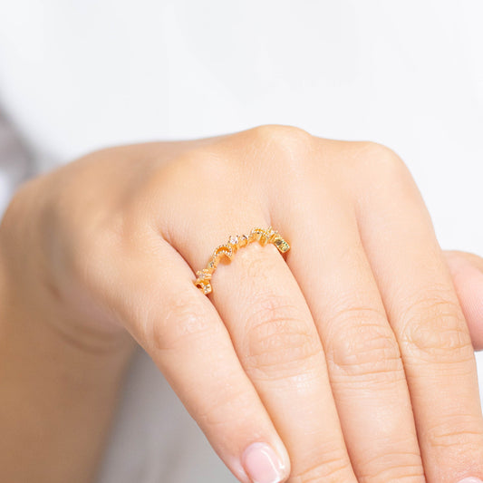 Anillo lunas estrellas