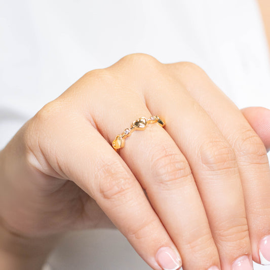 Anillo tres corazones