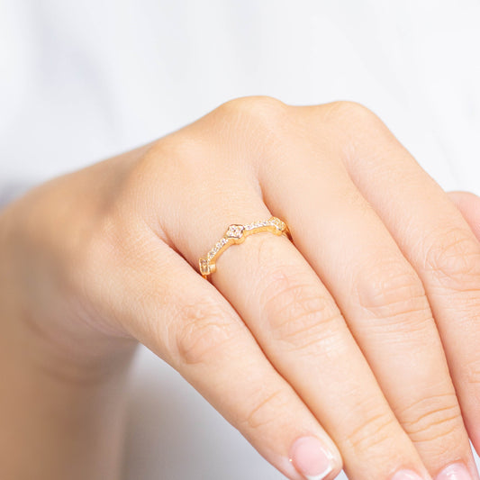 Anillo van cleef microzircones