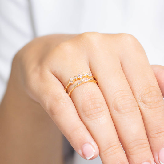Anillo doble microzircones