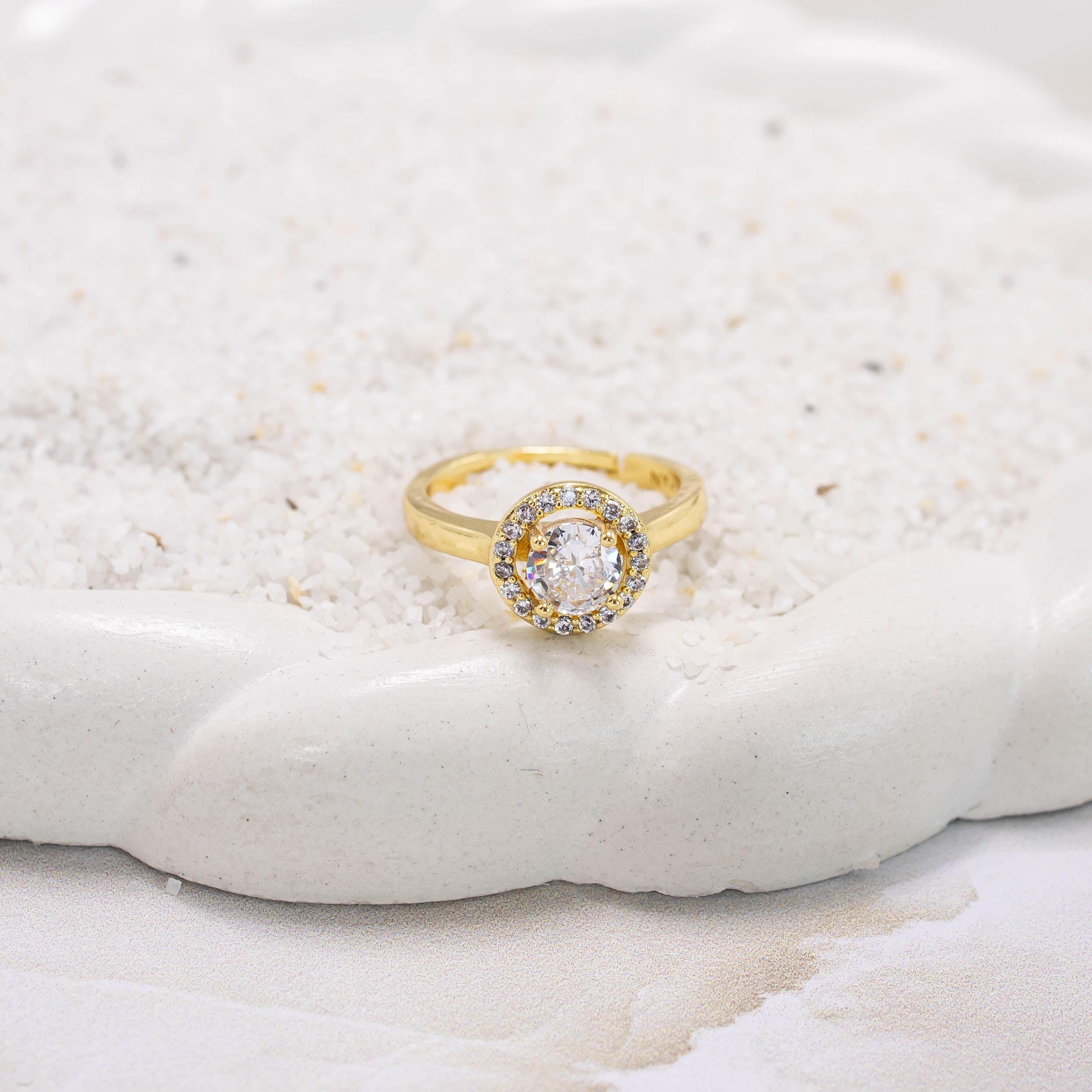 Anillo aro microzircones