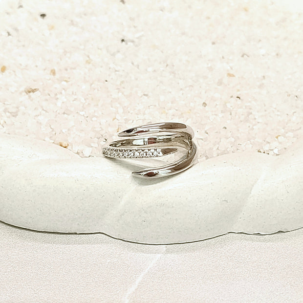 Anillo micro zircones P