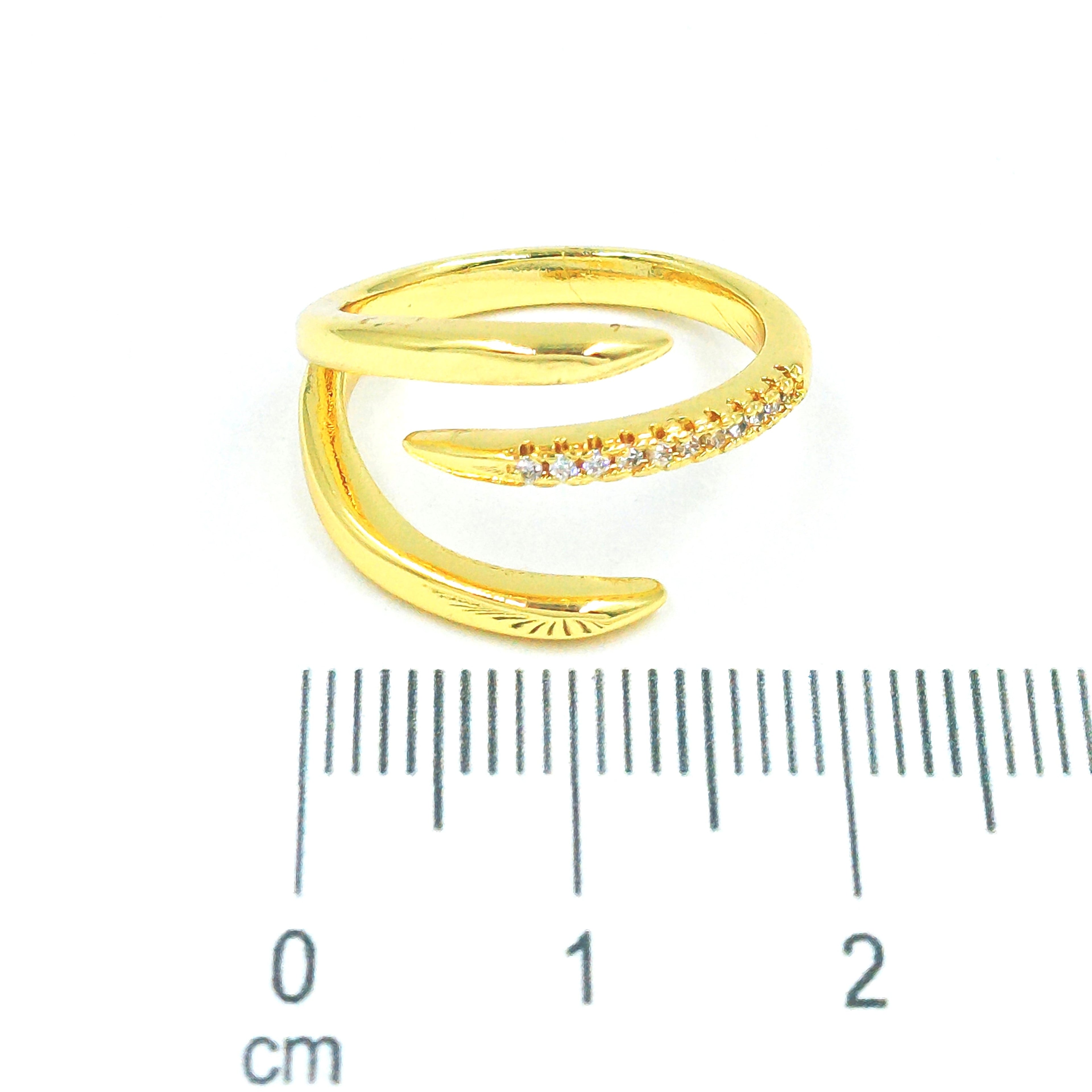 Anillo micro zircones P
