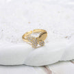 Anillo mariposa microzircón