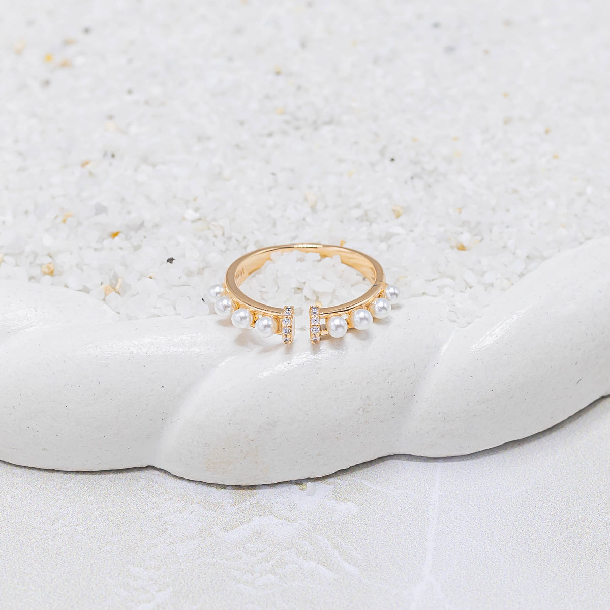 Anillo perlas