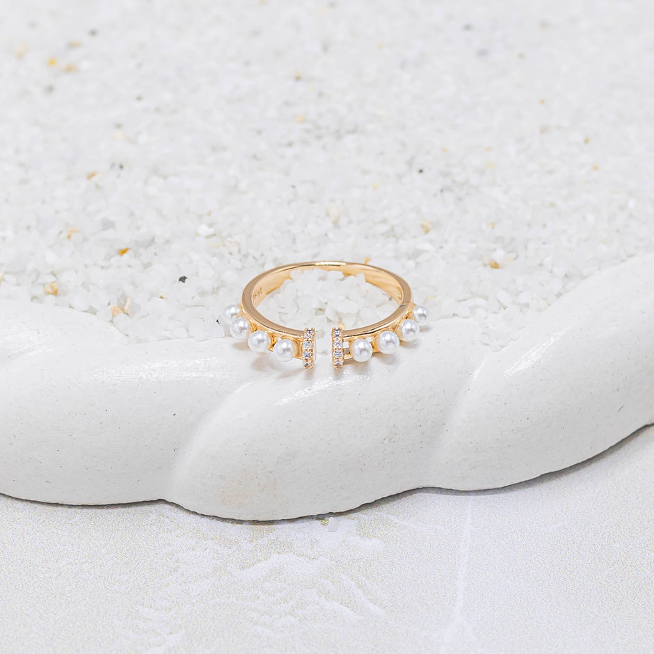 Anillo perlas