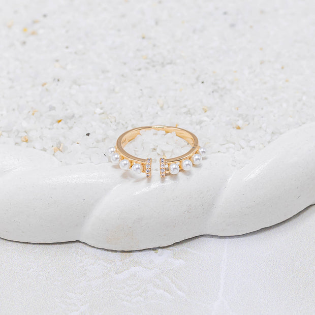 Anillo perlas
