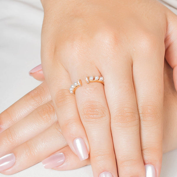 Anillo perlas