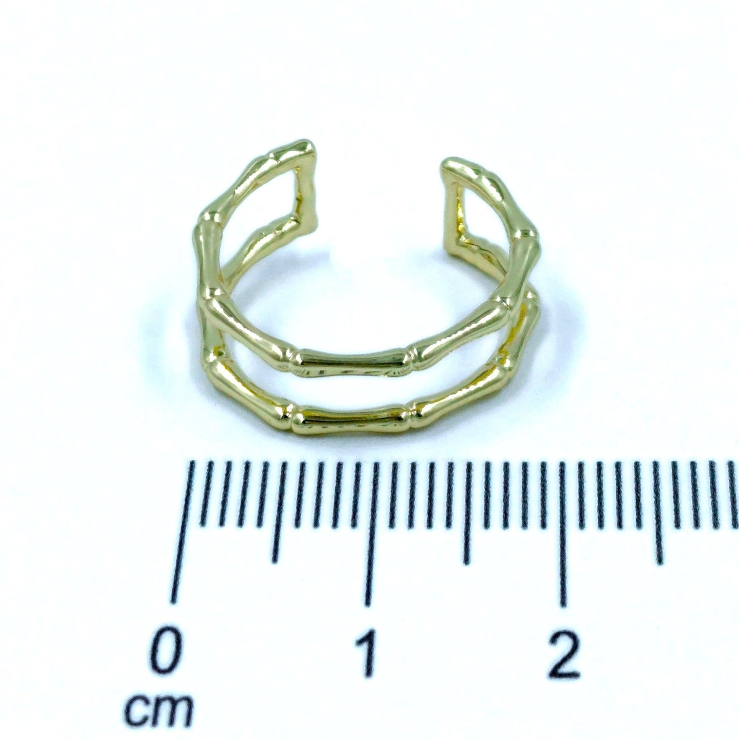 Anillo doble bambú