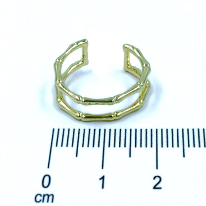 Anillo doble bambú