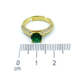 Anillo argolla esmeralda