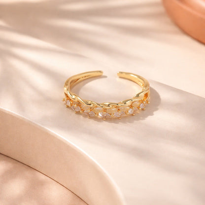 Anillo doble espiral