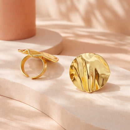 Anillo círculo plano