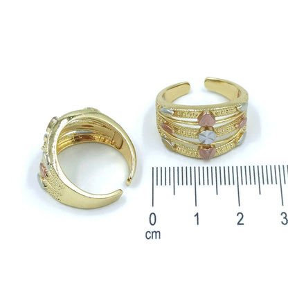 Anillo triple esmaltado