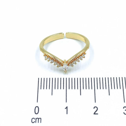 Anillo corona micro zircón