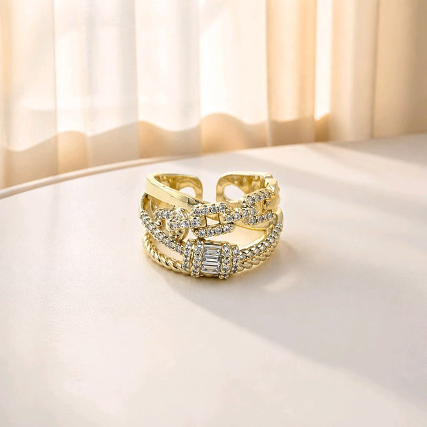 Anillo maxi zircones