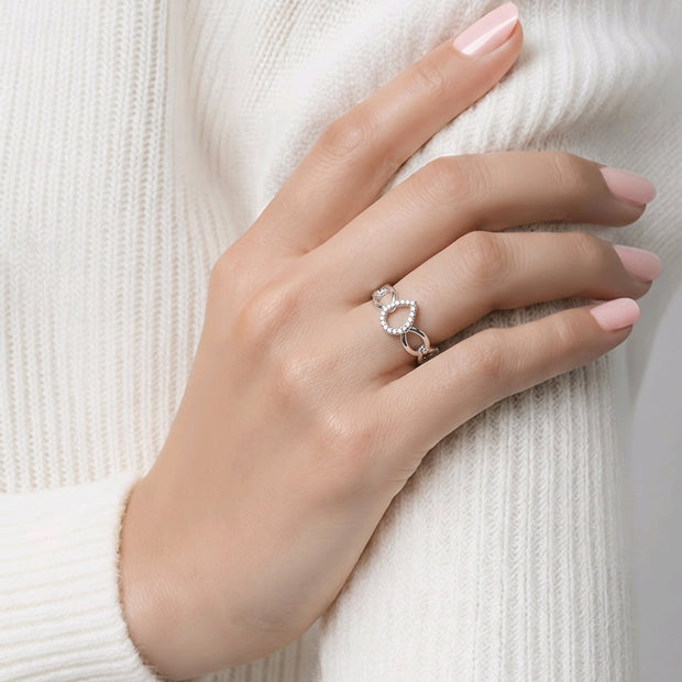 Anillo baño de plata