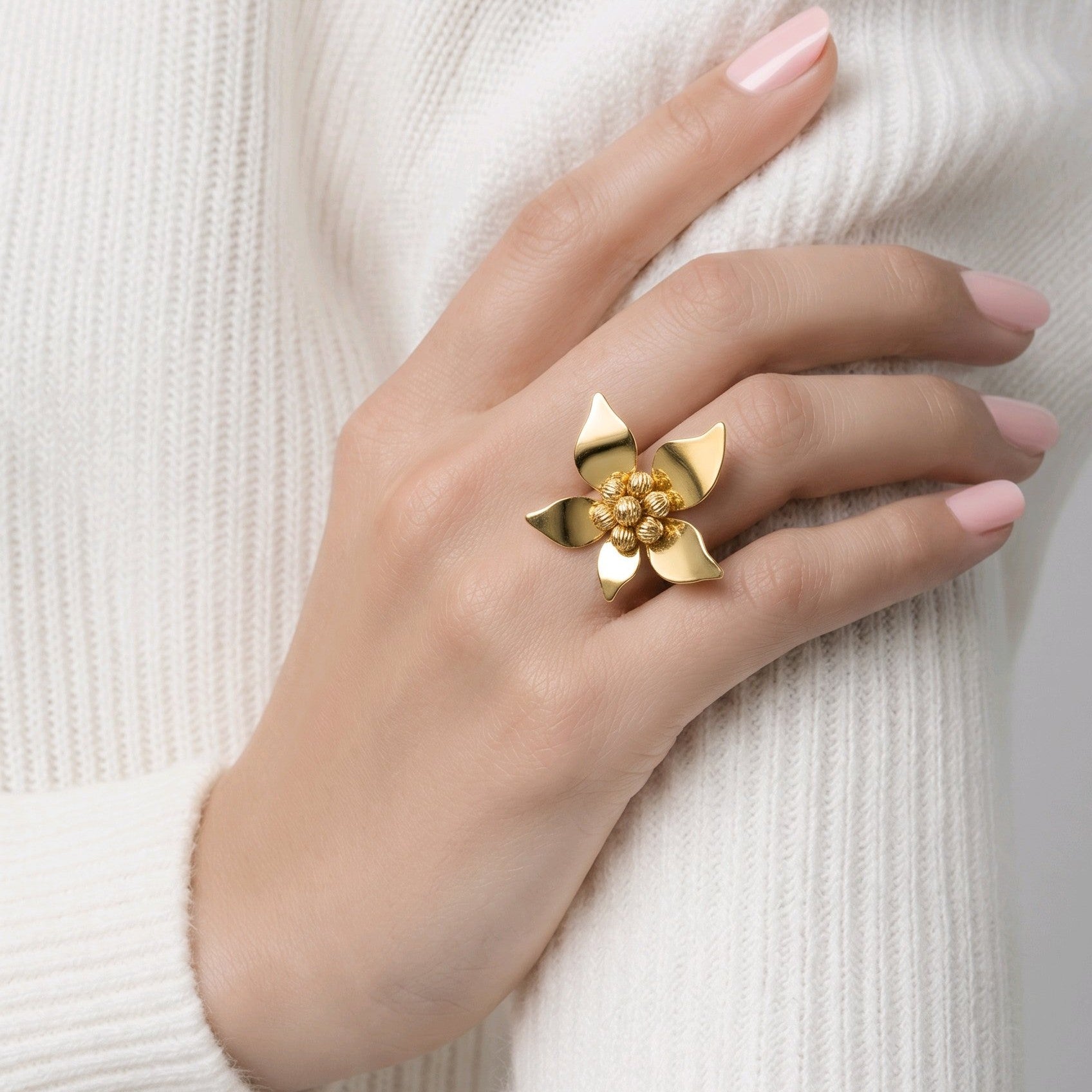 Anillo maxi flor